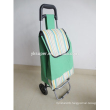 Customized foldable shopping trolley/ vegetable shopping bag/ polyester shopping cart